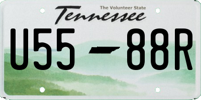 TN license plate U5588R