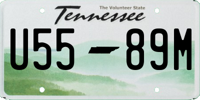 TN license plate U5589M