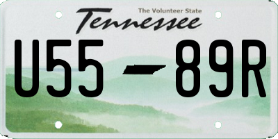 TN license plate U5589R