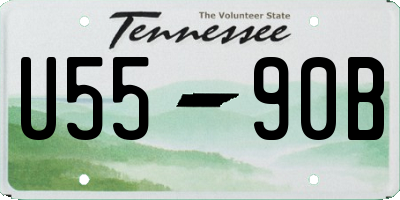 TN license plate U5590B