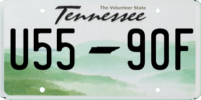 TN license plate U5590F