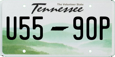 TN license plate U5590P