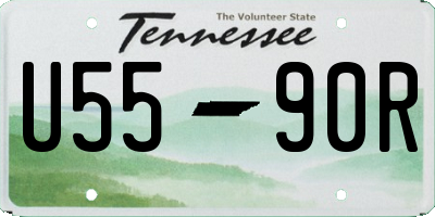 TN license plate U5590R
