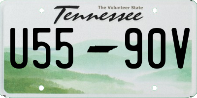 TN license plate U5590V