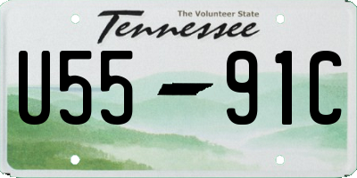 TN license plate U5591C