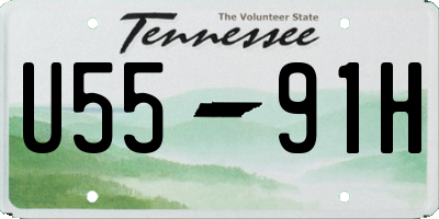 TN license plate U5591H