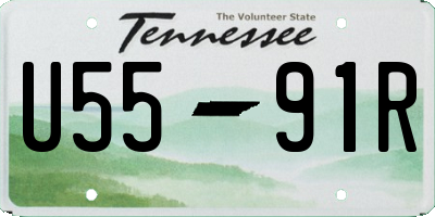 TN license plate U5591R