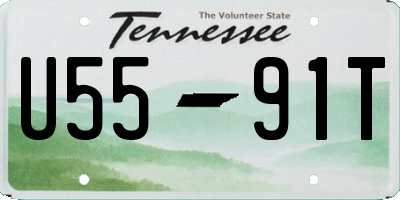 TN license plate U5591T