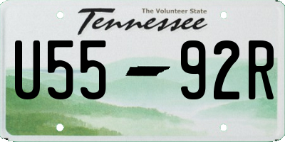 TN license plate U5592R