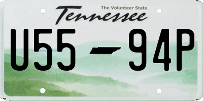 TN license plate U5594P