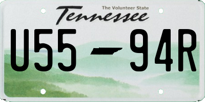 TN license plate U5594R