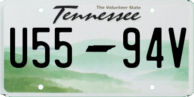 TN license plate U5594V