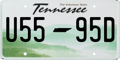 TN license plate U5595D