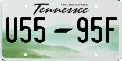 TN license plate U5595F