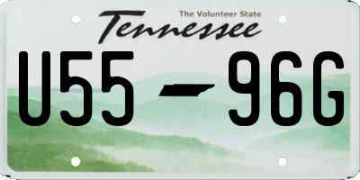 TN license plate U5596G