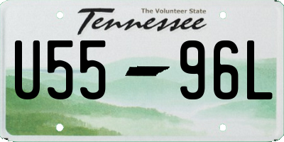TN license plate U5596L