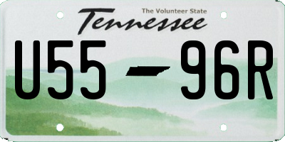 TN license plate U5596R