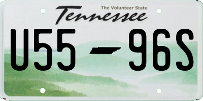 TN license plate U5596S