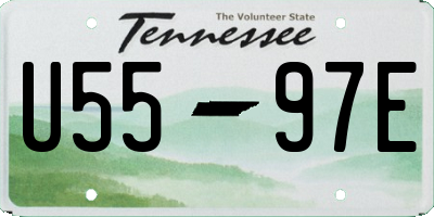 TN license plate U5597E