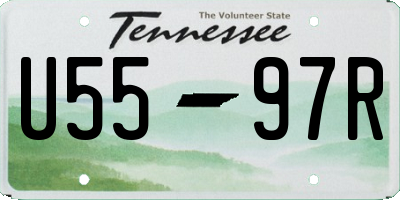 TN license plate U5597R