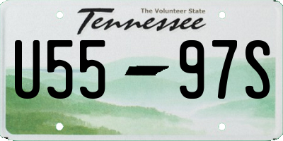 TN license plate U5597S