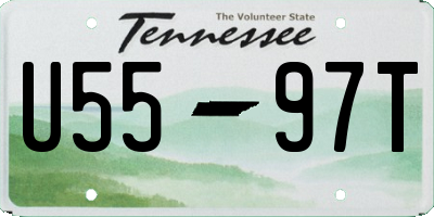 TN license plate U5597T