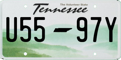 TN license plate U5597Y