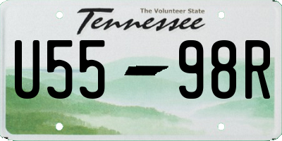 TN license plate U5598R