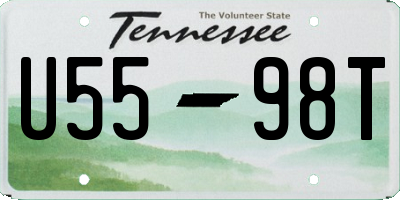 TN license plate U5598T
