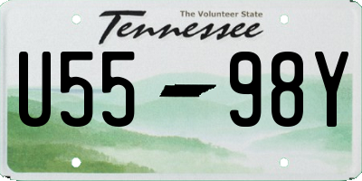 TN license plate U5598Y