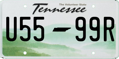 TN license plate U5599R