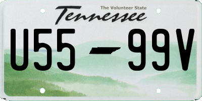 TN license plate U5599V