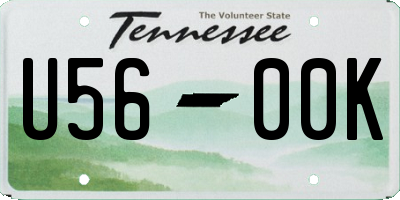 TN license plate U5600K