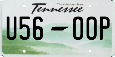 TN license plate U5600P
