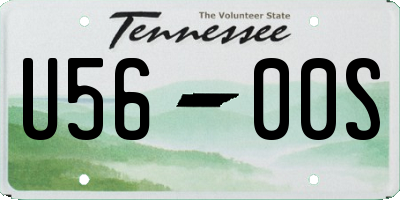 TN license plate U5600S