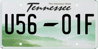 TN license plate U5601F