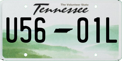 TN license plate U5601L