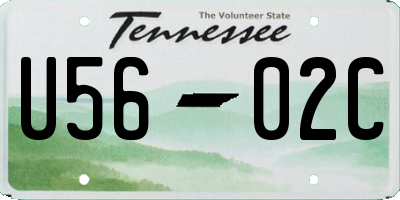 TN license plate U5602C