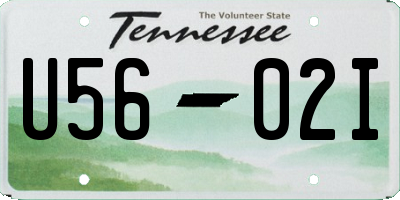 TN license plate U5602I