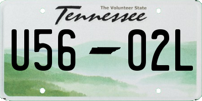 TN license plate U5602L