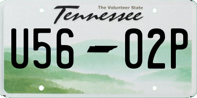 TN license plate U5602P