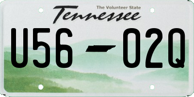 TN license plate U5602Q