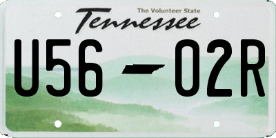 TN license plate U5602R