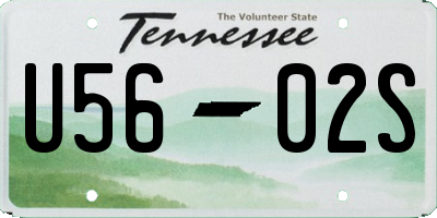 TN license plate U5602S