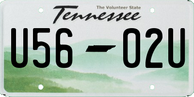 TN license plate U5602U