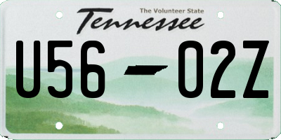 TN license plate U5602Z