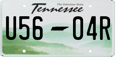 TN license plate U5604R