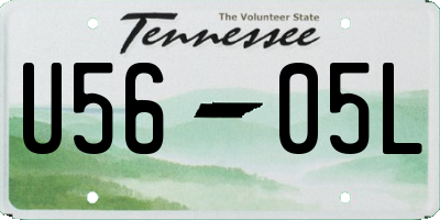 TN license plate U5605L