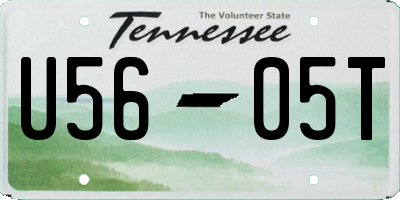 TN license plate U5605T