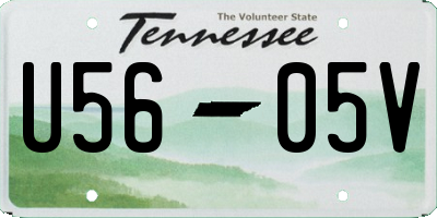 TN license plate U5605V